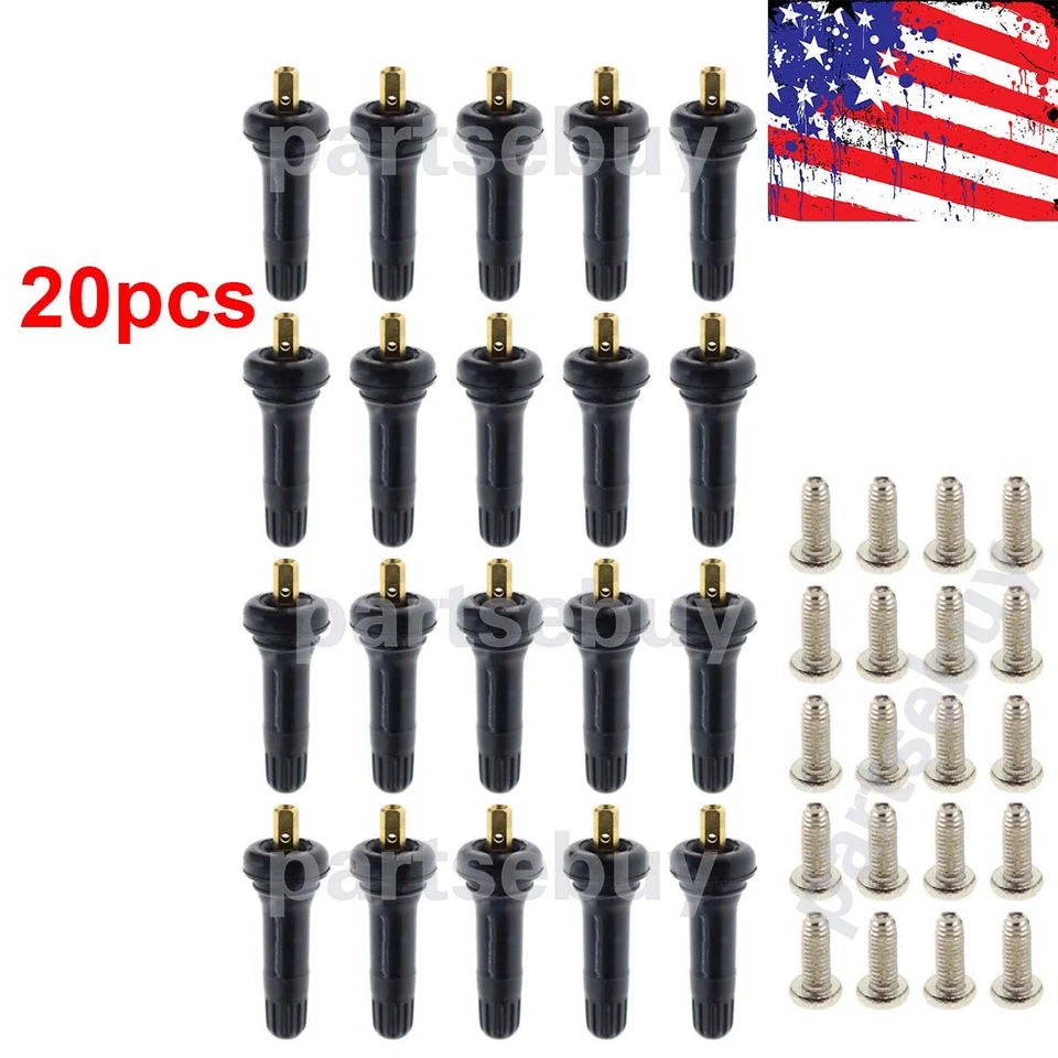 Kit de reconstrucción de vástago de válvula TPMS 20008 sensor de presión de neumáticos llanta para Cadillac Chevy GM Foto 1 de 4