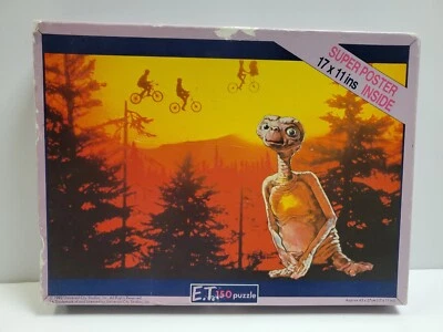 E.T. Puzzle 1982 Vintage 150pc Universal Studios Bikes Complete - No Poster  - Image 1 of 4