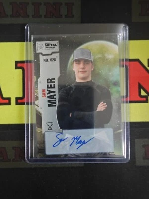 2022 Skybox Metal Universe Champions Auto Sam Mayer - Image 1 of 2