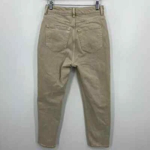 H&M Jeans Women's Size 6 Beige High Rise Mom Cotton Zip Fly Pockets Denim - Picture 1 of 10