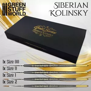 Premium GOLD SERIES Sibirischer Kolinsky Pinselset - compatible with Warhammer - Bild 1 von 2