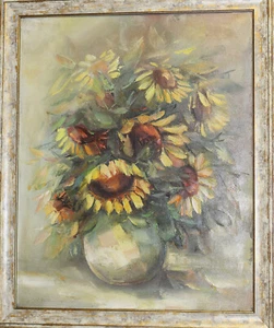 Metody Idakiev, oil painting still life with flowers signed - Picture 1 of 12