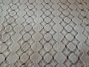 Cubrecama de ganchillo en blanco. Para cama de 105. Mira mis otros productos. - Imagen 1 de 9