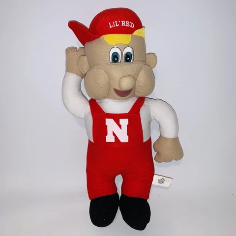 Lil' Red 17" Mascot Plush Figure Nebraska Huskers Cornhuskers Cover