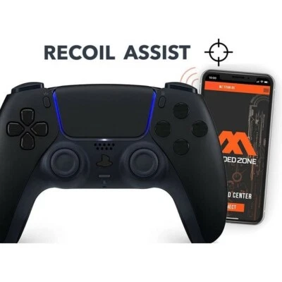 Anti Recoil + FPS Black Smart Rapid Fire Modded Controller for PS5 - Image 1 of 4