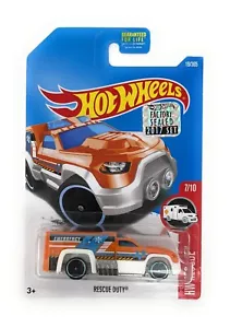 Hot Wheels 2017 Rescate - Rescue Duty (Naranja) #19 Nuevo Camión de Bomberos Emergencia EMS - Imagen 1 de 3