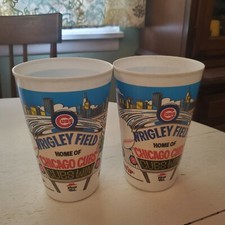 Chicago Cubs Wrigley Field Pizza Hut Pepsi Cups Lot of 2