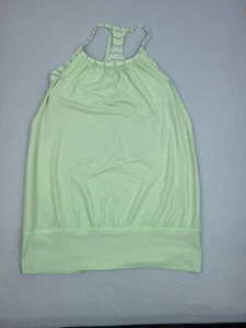Lululemon No Limit Tank Top Sports Bra Womens 8 Green Support Athleisure Yoga - Picture 1 of 6