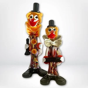 RARE 1960s Authentic Murano Italy Handmade Clowns - Purchased in Italy - MINT - Picture 1 of 5