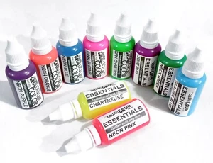 10 BRIGHT COLORS Bulk Pack Liquid Colorants Dye Fishing Lure Making plastisol - Picture 1 of 11