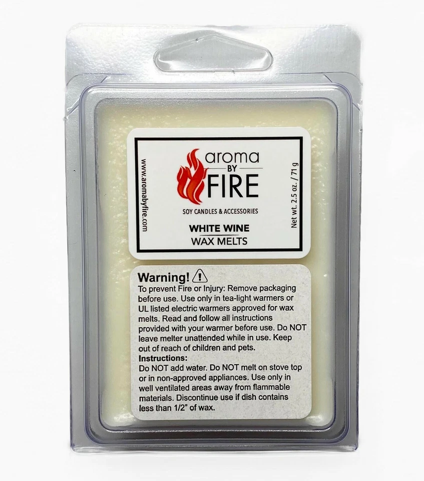Cera de soja Aroma By Fire derrete (aromas de vinho branco) - Imagem 1 de 1