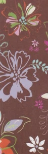 Flowers #1 decorative paper, laminated bookmark - Picture 1 of 1