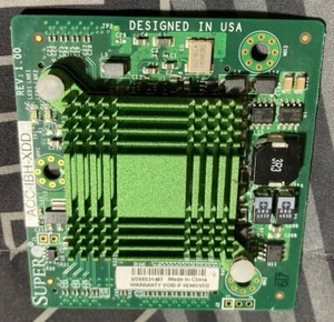 * NEW*SuperMicro AOC-IBH-XDD Dual-Port, Low Latency InfiniBand Adapter Card PoR - Picture 1 of 10