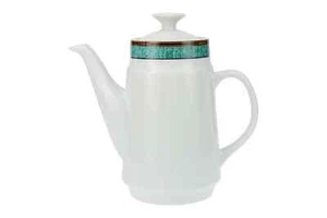 Royal Norfolk - Unnamed - Teal with Gold Rim - Coffee Pot - 257618Y - Picture 1 of 4