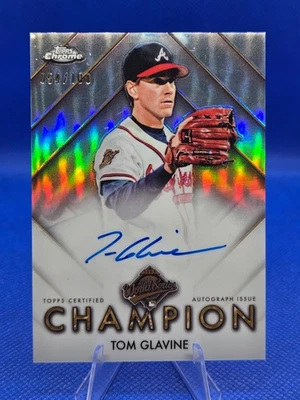 2025 Topps Chrome Tom Glavine 世界系列冠军签名 54/100 #WSC-TG — 第 1/2 张图片