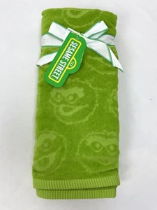 Sesamstraße grün Oscar Grouch 2 Stück Badezimmer Handtuch - Bild 1 von 3