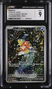 MAGIKARP Paldea Evolved Illustration Rare #203 CGC 9 Pokemon [Nostalgium] - Picture 1 of 2