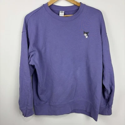 Uniqlo UT Sanrio Personajes Kuromi Sudadera Mujer S Púrpura Cuello Redondo Informal Foto 1 de 3