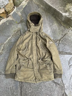 Chaqueta Forrada Sherpa Militar Abercrombie and Fitch De Colección Para Hombre Talla Grande Foto 1 de 4