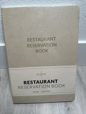 Sealed-Restaurant Reservation Book – Undated Dinner Table A4 (8.5" x 11") - Image 1 of 4