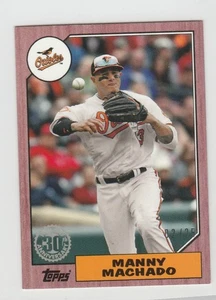 Manny Machado 2017 Topps Mini 1987 Pink Parallel 02/25 #US87-4 Orioles NrMt - Picture 1 of 1