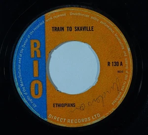 Reggae 45 ETHIOPIANS Train To Skaville/You Are The Girl on Rio UK - Picture 1 of 1