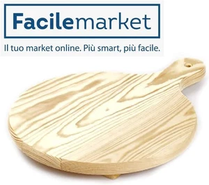 Tagliere polenta in legno di abete marrone chiaro - diametro 35 cm - Foto 1 di 2