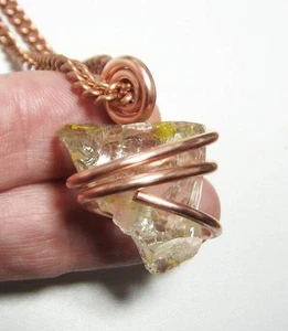 Wunderschöner echter monatomischer Andara Kristall Anhänger Kupfer #377 - Bild 1 von 3