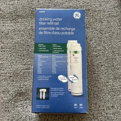 Genuine GE FQSVF Drinking Water Filter Set Of Two- New In Box - For GXSV65F - Image 1 of 4