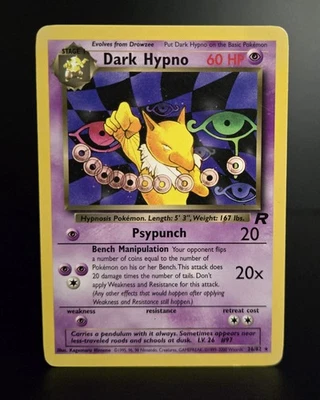 Pokémon TCG - DARK HYPNO - 26/82 - RARE - UNLIMITED - TEAM ROCKET (2000) - LP - Image 1 of 3