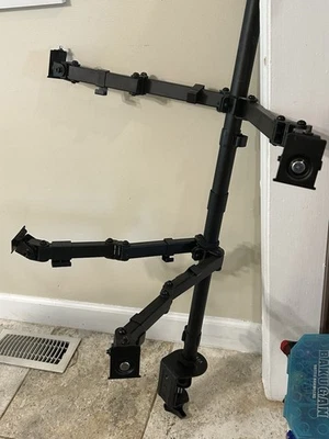 VIVO Quad Monitor Desk Mount Heavy Duty Stand - Full Adjustable Arms - Image 1 of 4