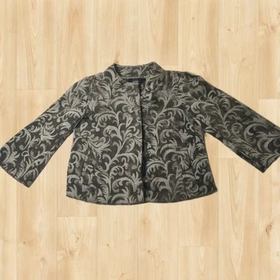 Bedo Femme Grön Gobeläng 3/4 Ärmad Kavaj Dam Stolek Liten  - Bild 1 von 4