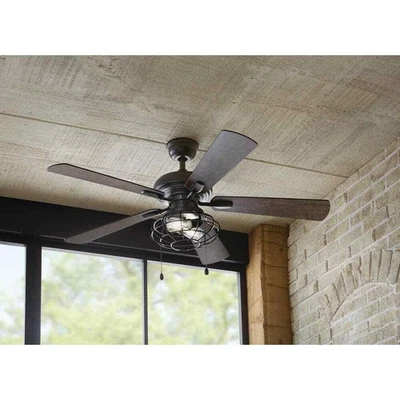 Home Decorators Collection Ellard 52" LED Indoor Matte Black Ceiling Fan w/Light - Image 1 of 4