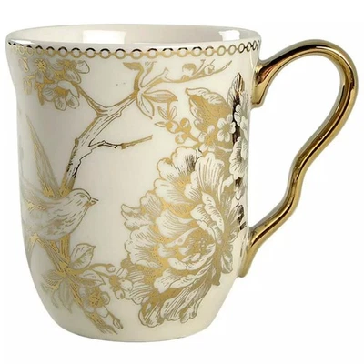 222 Fifth ADELAIDE Metallic Gold Mug 12oz Coffee Tea Latte Cup 11068311 New - Image 1 of 2