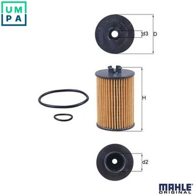 OIL FILTER OX 382D FOR MERCEDES-BENZ M266.960/980 2.0L M 266.940 1.7L 4cyl - Image 1 of 4
