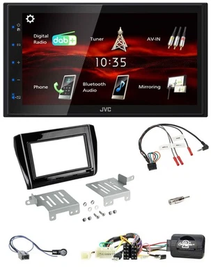 JVC USB Bluetooth Lenkrad DAB 2DIN Autoradio für Suzuki Swift ab 18 Klavierlack - Bild 1 von 4