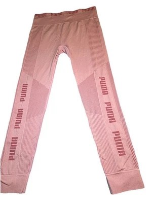 PUMA Gym Excercise Leggings Size M Women's Pink running fitness VGC  - Image 1 of 4