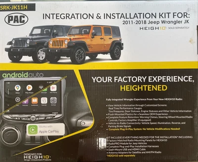 Stinger SRK-JK11H UN1810 Integration Installation Kit for Jeep Wrangler 2011-18 - Image 1 of 3