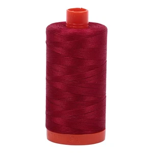 Aurifil Mako Cotton Thread Solid 50wt 1422yds Red Wine - Picture 1 of 1