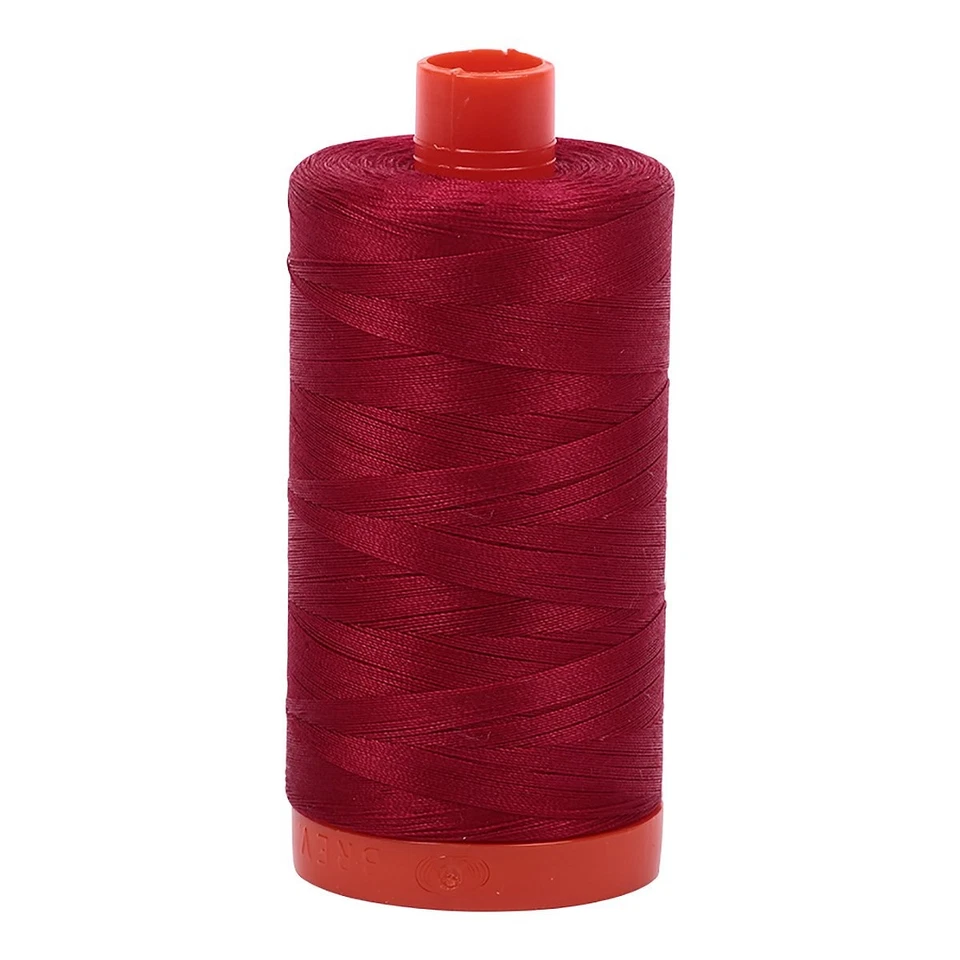 Aurifil Mako Cotton Thread Solid 50wt 1422yds Red Wine - Image 1 of 1