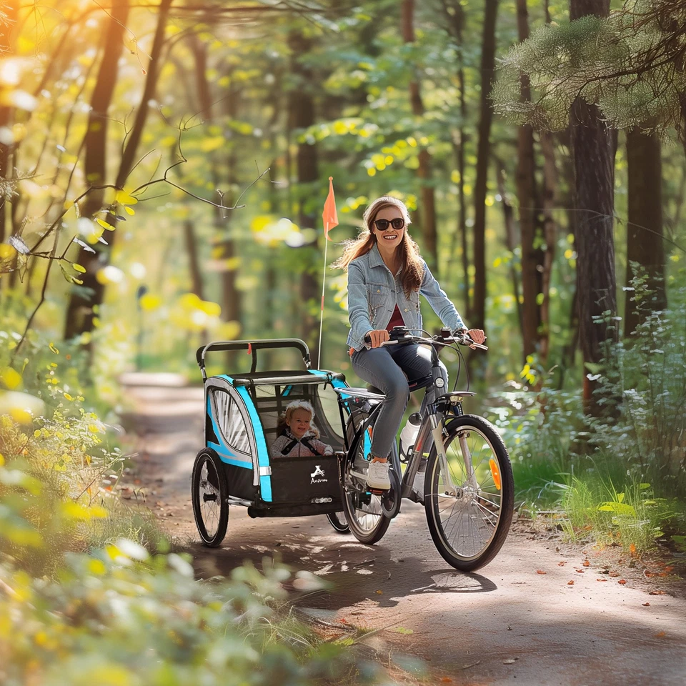 Remolque para bicicletas Aosom para niños, cochecito para correr 3 en 1, carro para correr Foto 1 de 1