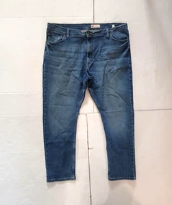 Wrangler Athletic Fit Straight Leg Men Stretch Blue Jeans 42X30 . - Picture 1 of 12
