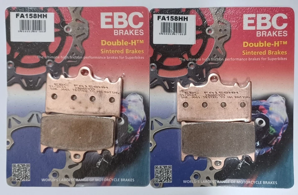 EBC Sintered FRONT Disc Brake Pads (2 Sets) Fits KAWASAKI ZZR1200 (2002 to 2004) - Image 1 of 4