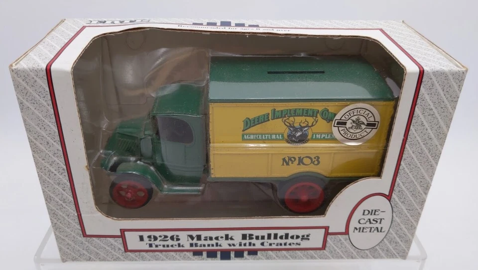 Ertl 9047 1:34 Deere Implement 1926 Mack Bulldog Truck Bank with Crates No. 103 - Image 1 of 1