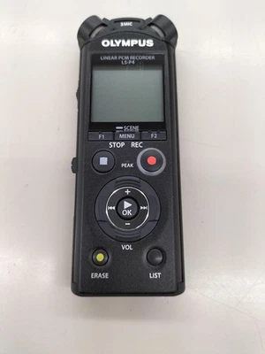 OLYMPUS Linear PCM Recorder LS-P4 BLK Black 8GB FLAC High Resolution Bluetooth - Image 1 of 4