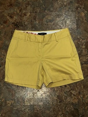 Pantalones cortos chinos de verano Talbots Petite amarillos talla 2P Foto 1 de 4