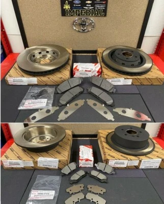 2009-2016 TOYOTA VENZA GENUINE NEW OEM FRONT & REAR BRAKE ROTORS TCMC PADS,SHIMS - Image 1 of 4