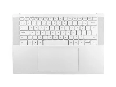 Genuine Dell XPS 9510 Palmrest Plastics Assembly UK Backlit Keyboard 4DNJ0 - Image 1 of 2