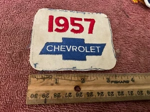 Vintage Sew On Patch 1957 Chevrolet Chevy - Picture 1 of 1