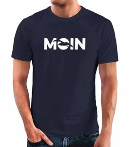 Camiseta de hombre Moin Gaviota Hamburgo dialecto norte nórdico buenos días camiseta divertida - Imagen 1 de 3